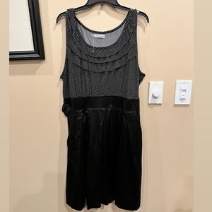 Maurice’s black and white polka dotted dress